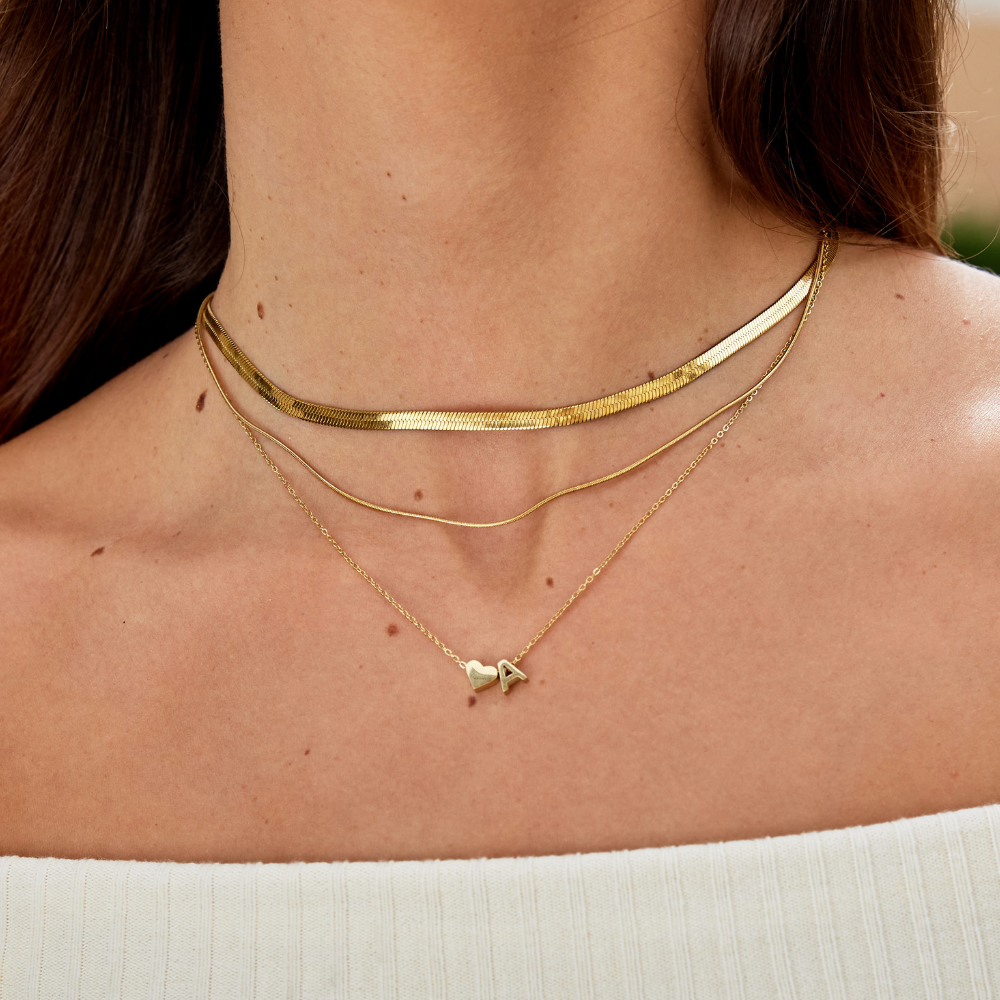 18K Layering-Halskette „Layla“
