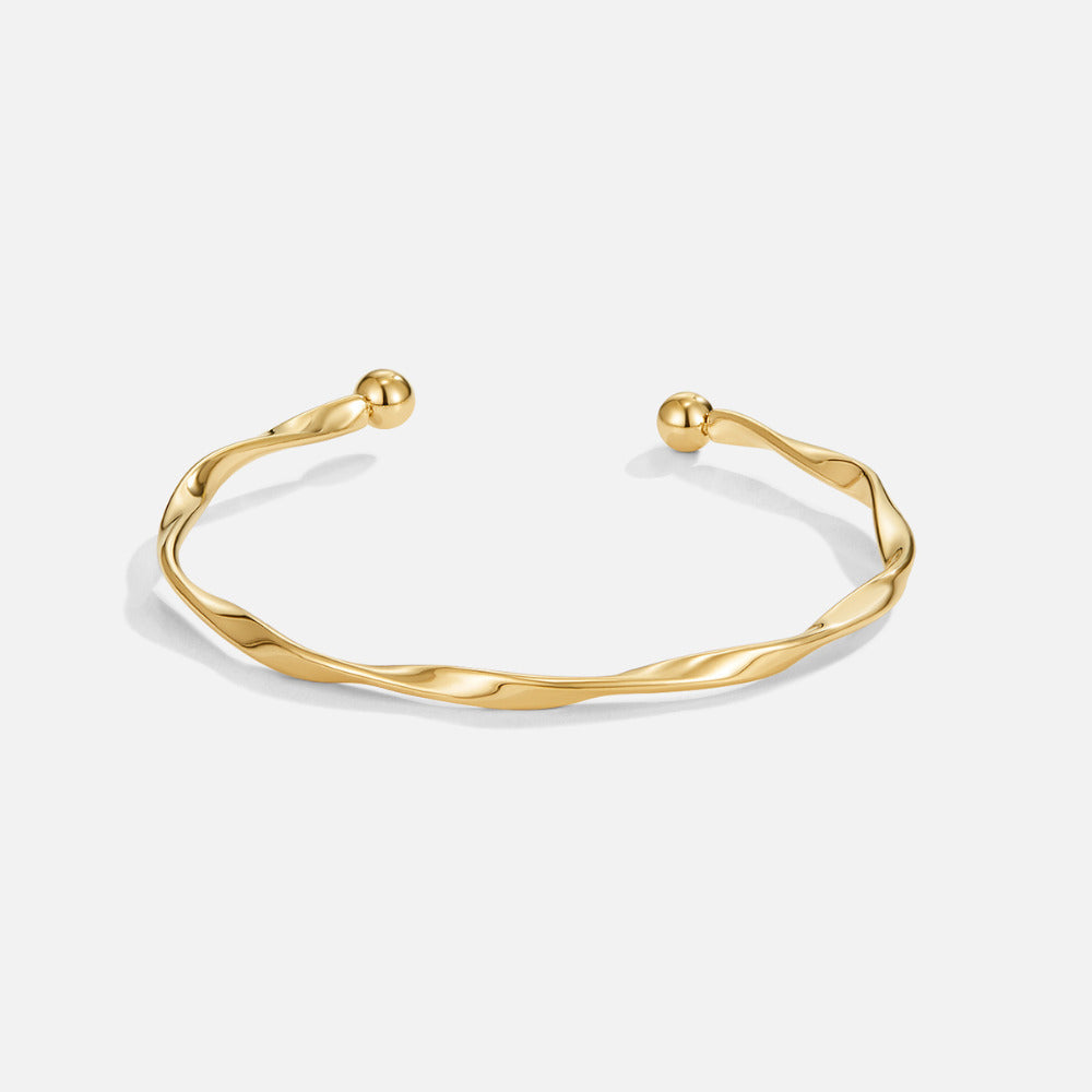 Twisted Imari Gold Bangle