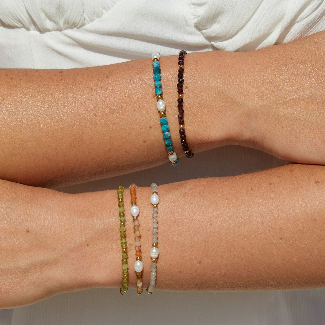 Perlenarmband mit Achat