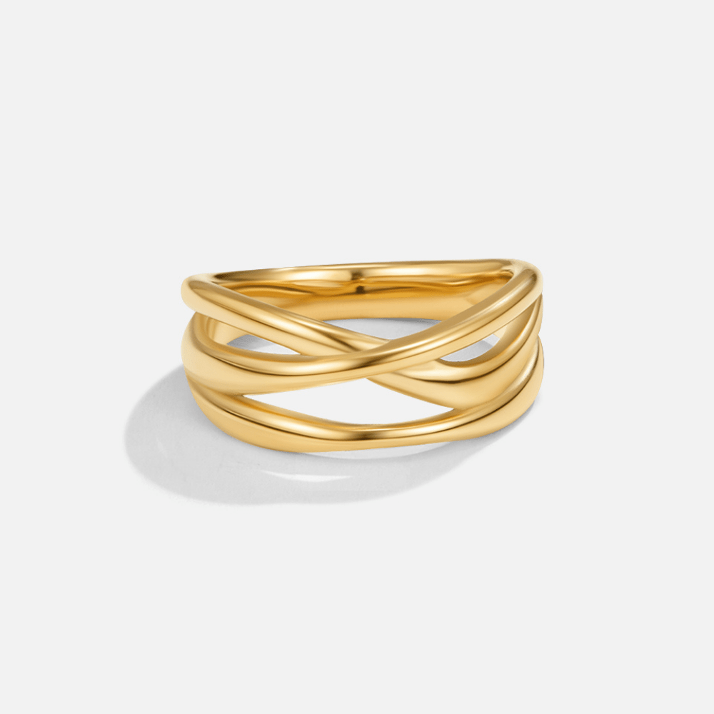 Entwined Maisie Gold Ring - Beautiful Earth Boutique