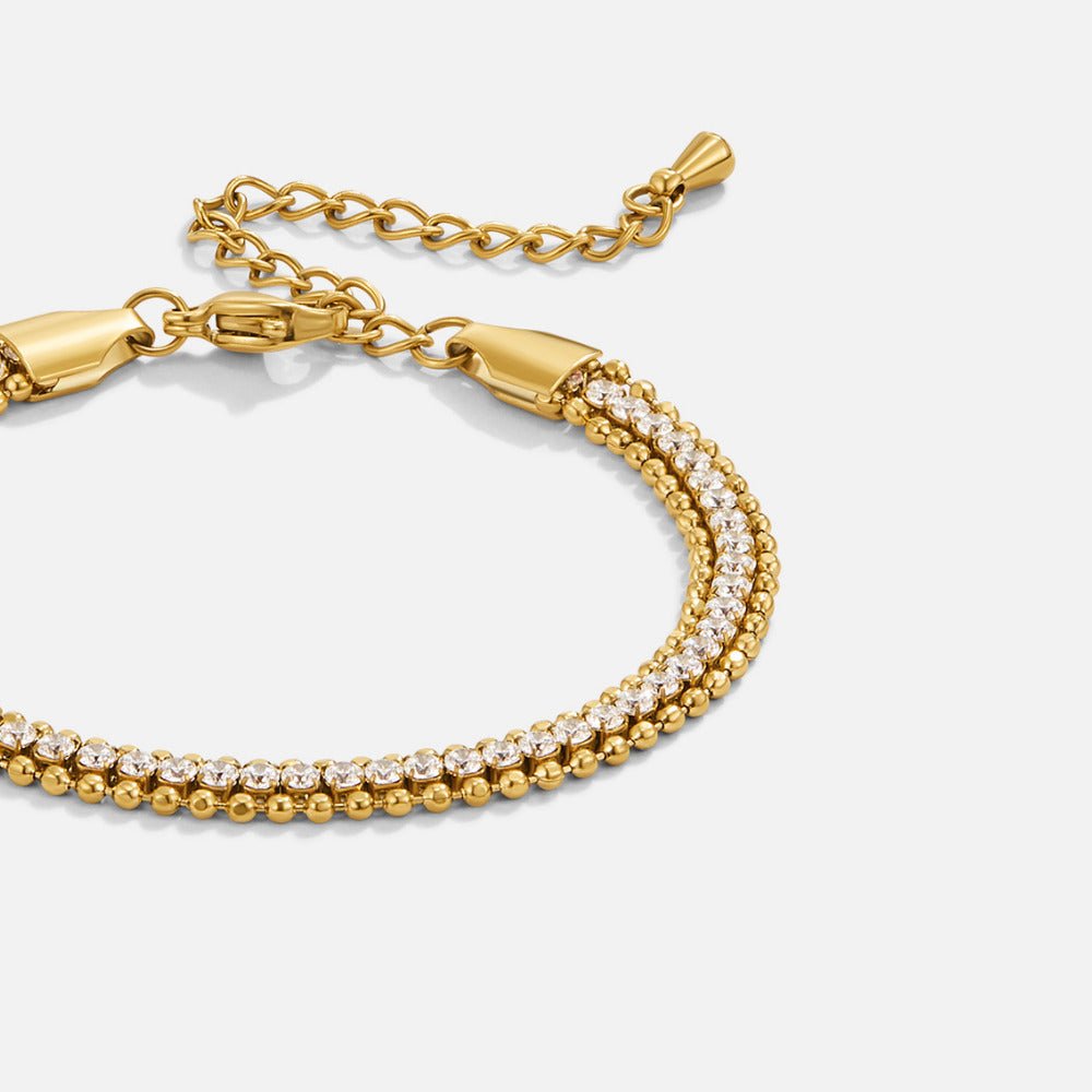 Layered Adison Crystal Bracelet - Beautiful Earth Boutique