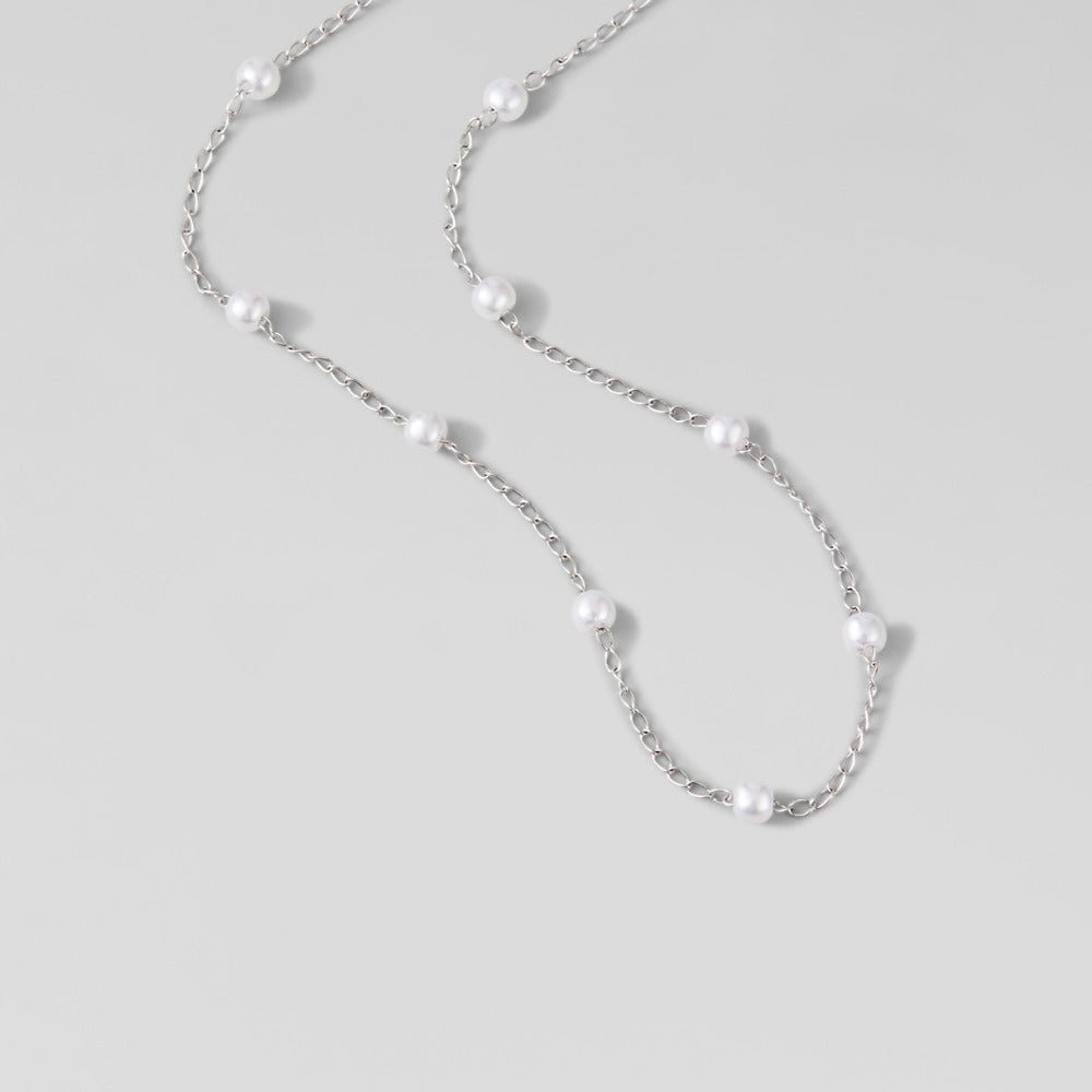 Nura Pearl Silver Necklace - Beautiful Earth Boutique