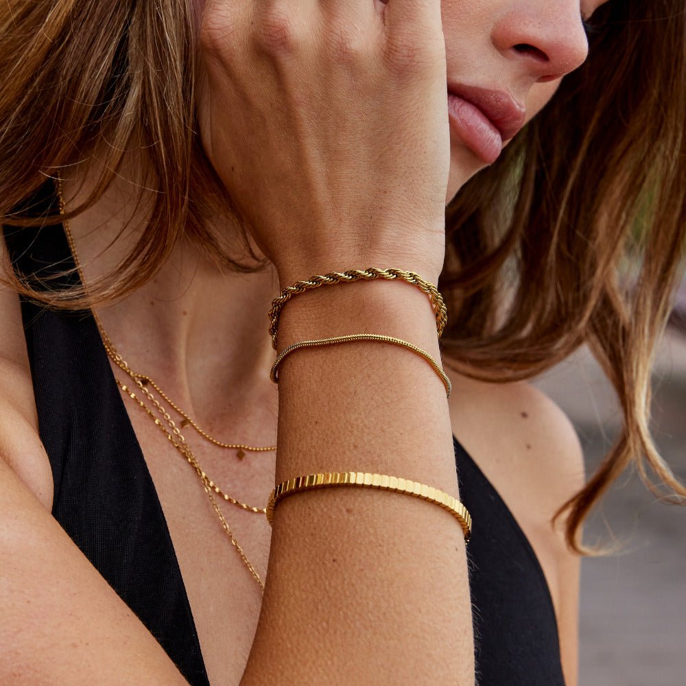 Twisted Leila Layered Bracelet - Beautiful Earth Boutique