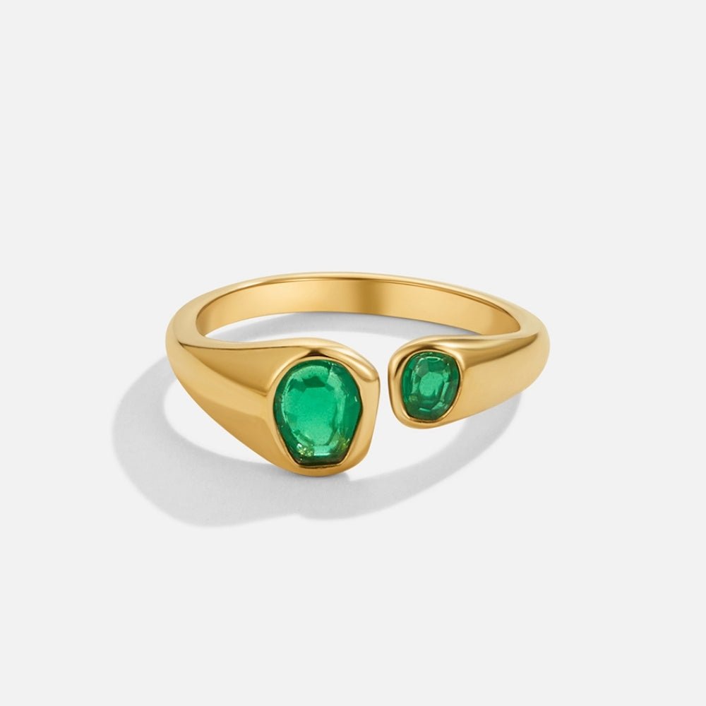 Vintage Green Emerald Wrap Ring - Beautiful Earth Boutique