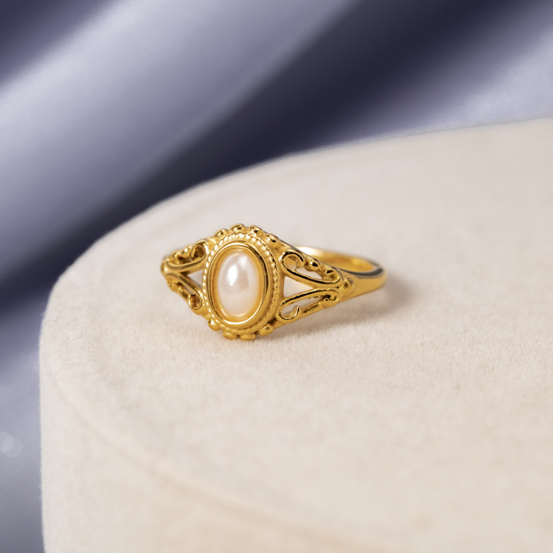 Vintage-Perlenring „Royal“