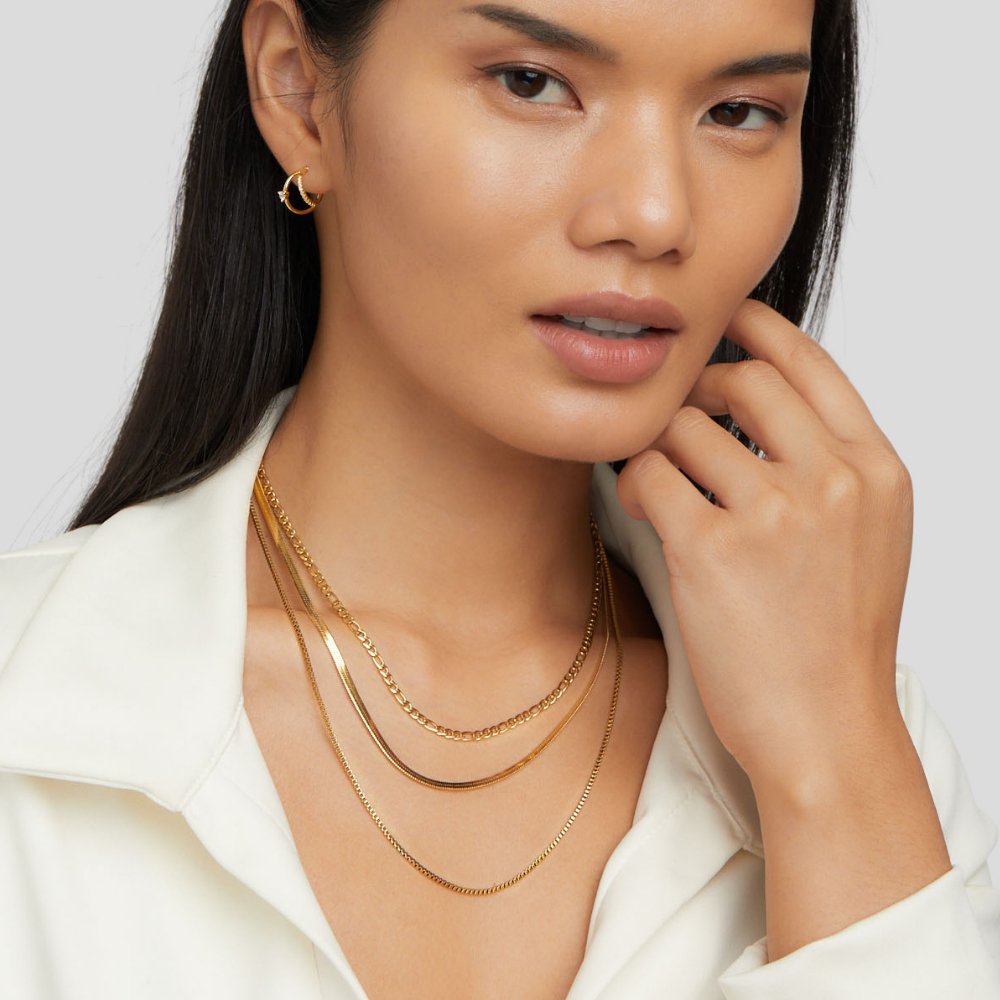 Vienna Layered Chain Necklace - Beautiful Earth Boutique