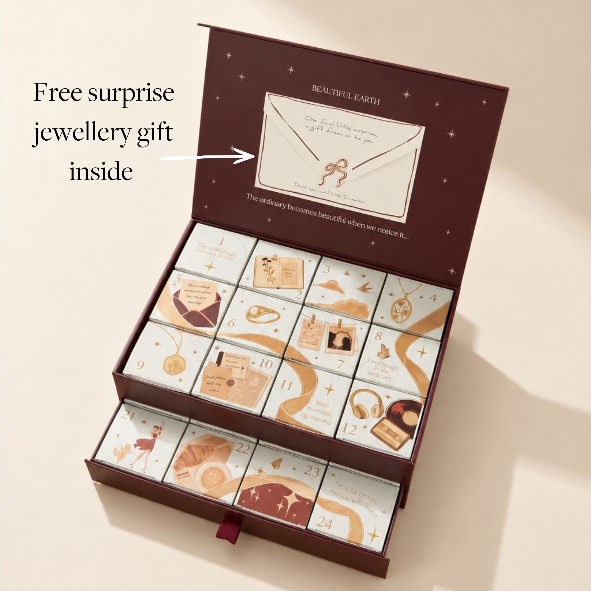 Schmuck-Adventskalender zum Selbstbefüllen – 24 Teile