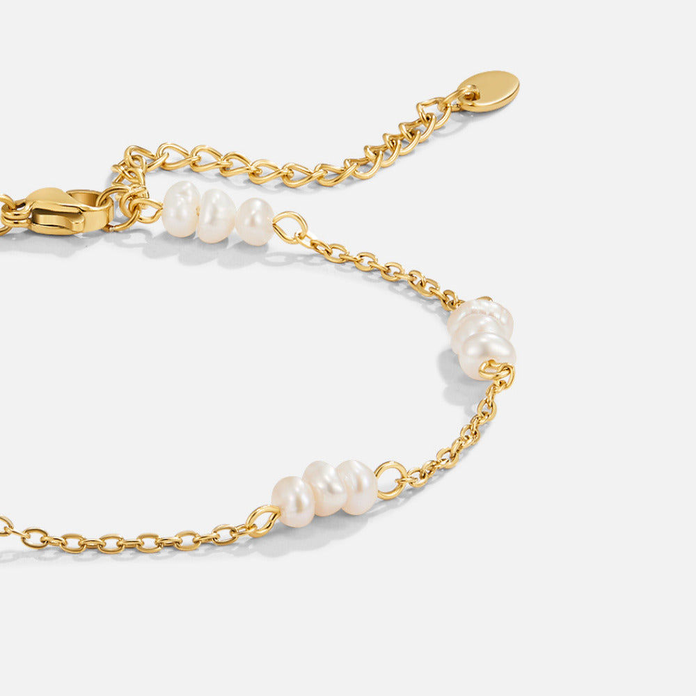 Alena Perlen-Fußkettchen