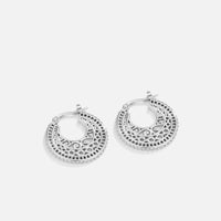 Boho-Chic-Creolen Silber