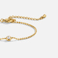 Kristall-Perlenarmband „Aurora“ Gold