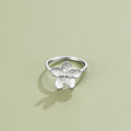 Blooming Silver Flower Ring