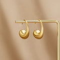 Chunky Gold Teardrop Earrings - Beautiful Earth Boutique