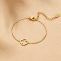 Kristallkleeblatt-Armband