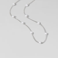 Nura Pearl Silver Necklace