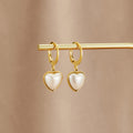 Creolen „Pure Heart“ mit Perlen