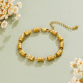Stellar Gold Barrel Bracelet