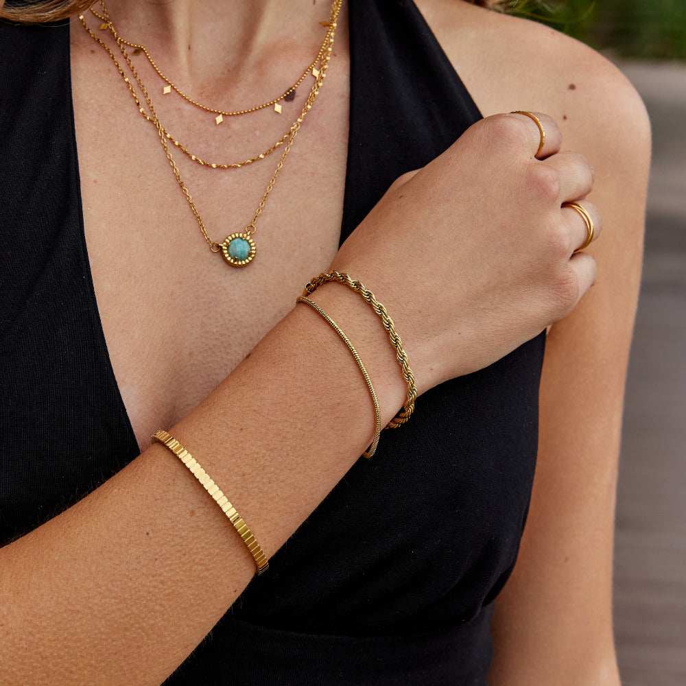 Twisted Leila Layered Bracelet - Beautiful Earth Boutique