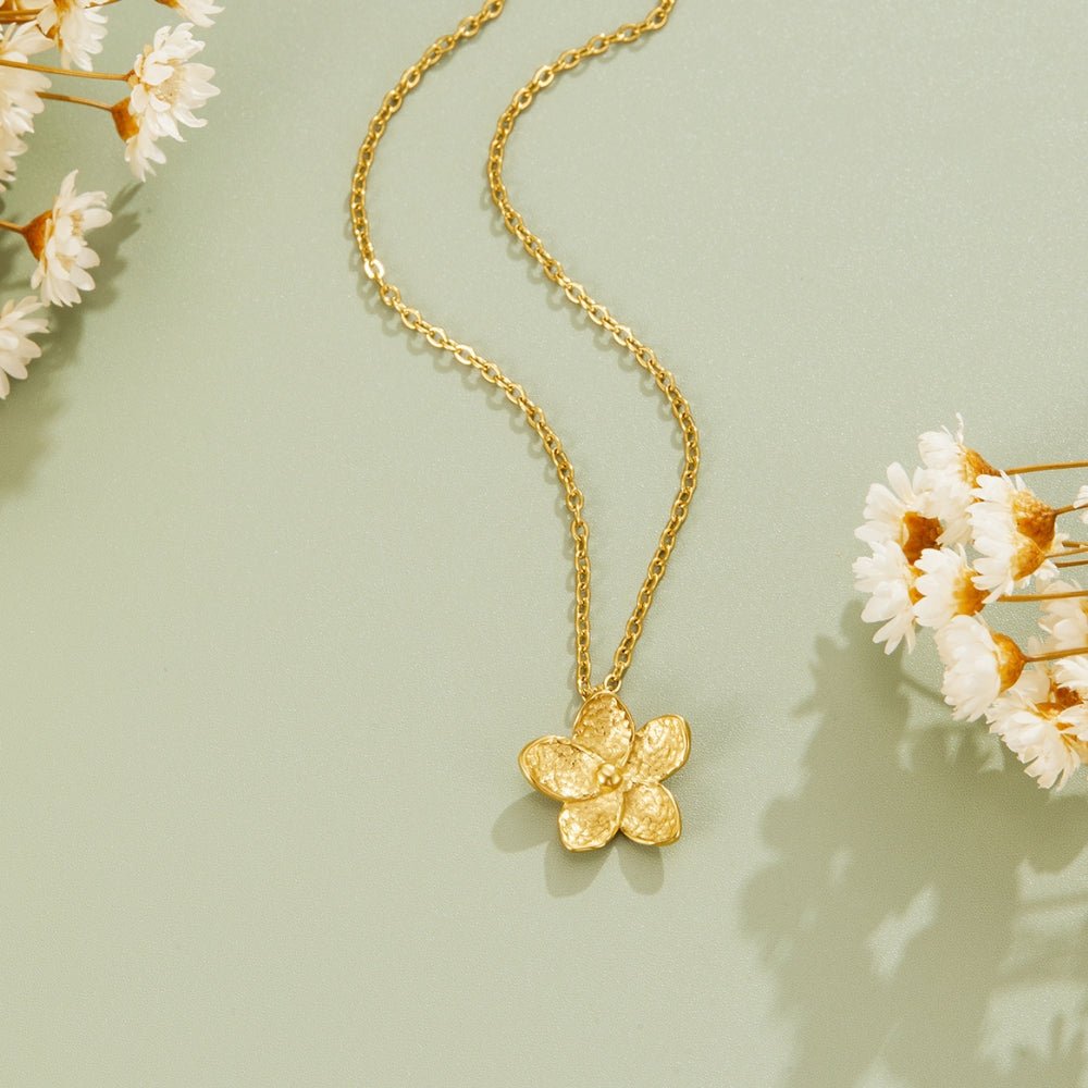 Blooming Gold Flower Necklace - Beautiful Earth Boutique