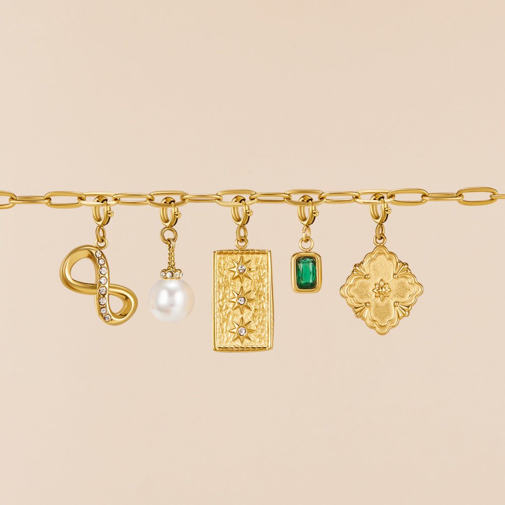 Crystal & Pearl Charm - Beautiful Earth Boutique