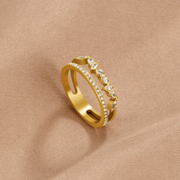 18K Gold Mia Crystal Ring