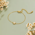 Elara Crystal Bloom Gold Bracelet - Beautiful Earth Boutique