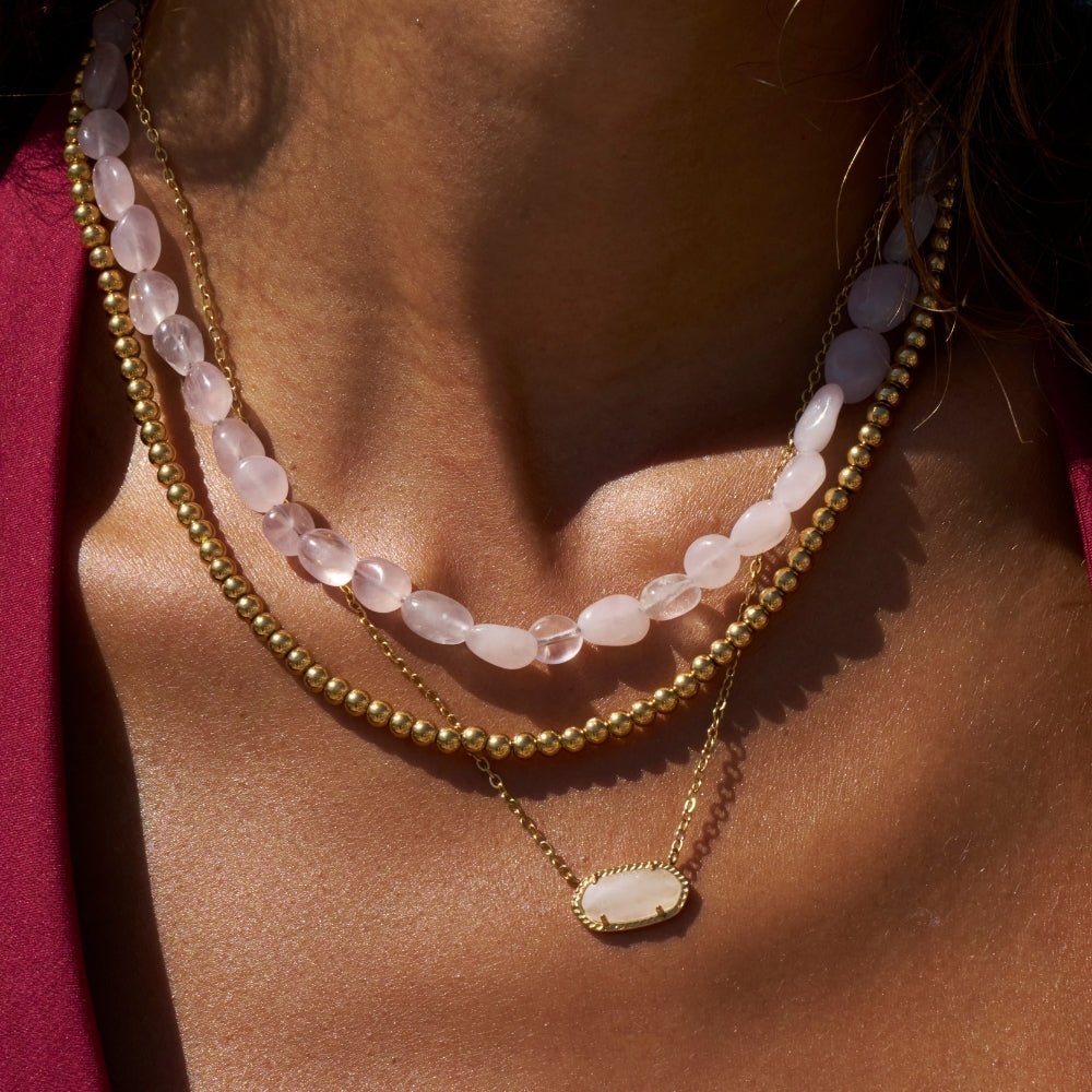 Elena Gold Ball Chain Necklace - Beautiful Earth Boutique