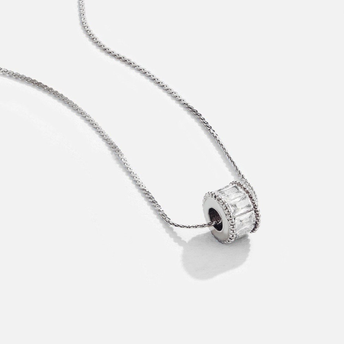 Gigi Crystal Silver Necklace - Beautiful Earth Boutique