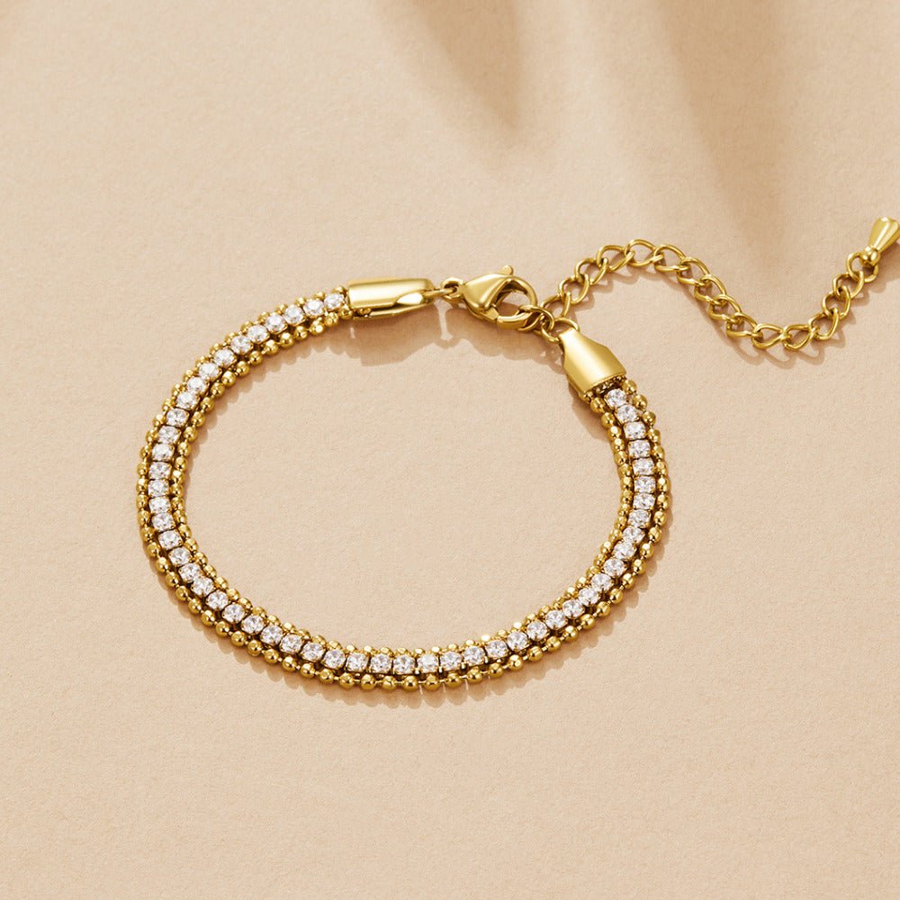 Layered Adison Crystal Bracelet - Beautiful Earth Boutique