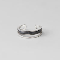 Layered Black Sahara Silver Ring - Beautiful Earth Boutique