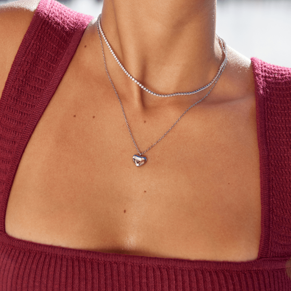 Lexi Silver Crystal Necklace - Beautiful Earth Boutique