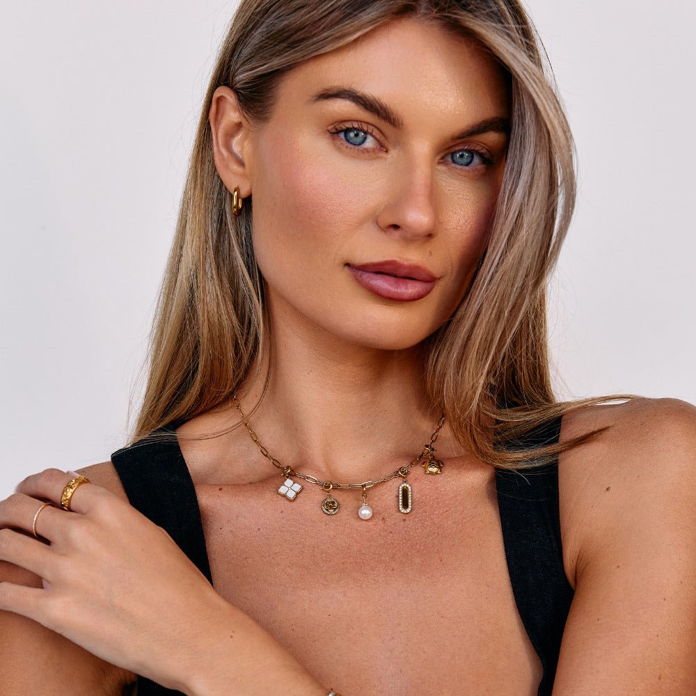 Lucky Crystal Clover Leaf Charm - Beautiful Earth Boutique