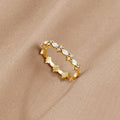 Luxe Crystal Gold Ring - Beautiful Earth Boutique