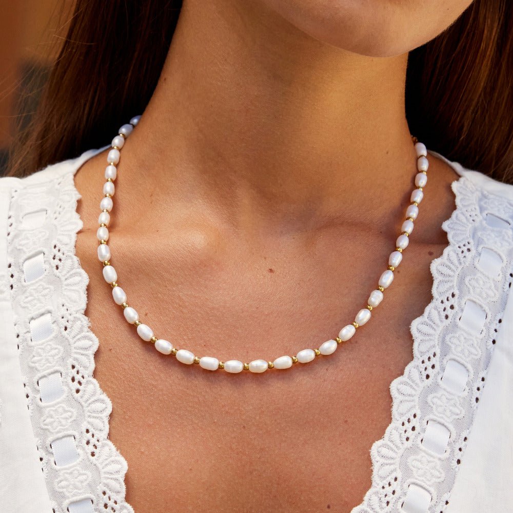 Malia Pearl Necklace - Beautiful Earth Boutique