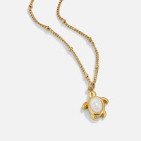Opal Gold Turtle Pendant Necklace - Beautiful Earth Boutique