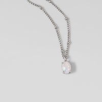 Orea Silver Opal Necklace - Beautiful Earth Boutique