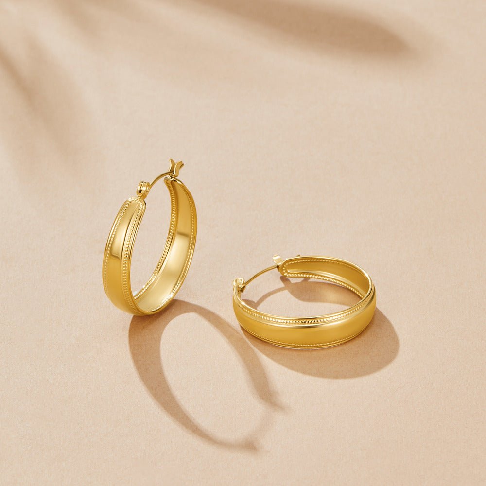 Orelia Gold Hoop Earrings - Beautiful Earth Boutique