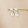Pearl Duo Drop Earrings - Beautiful Earth Boutique