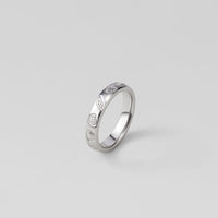 "Seascape" Engraved Silver Band Ring - Beautiful Earth Boutique
