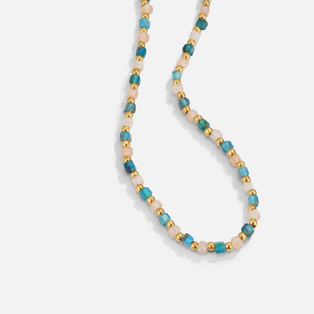 Serene Blue Bead Necklace - Beautiful Earth Boutique