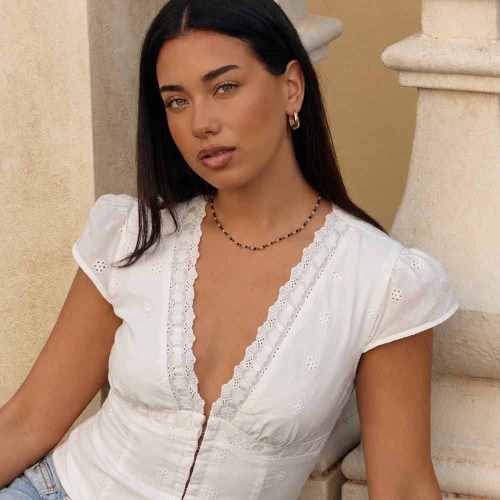 Serene Monochrome Bead Necklace - Beautiful Earth Boutique