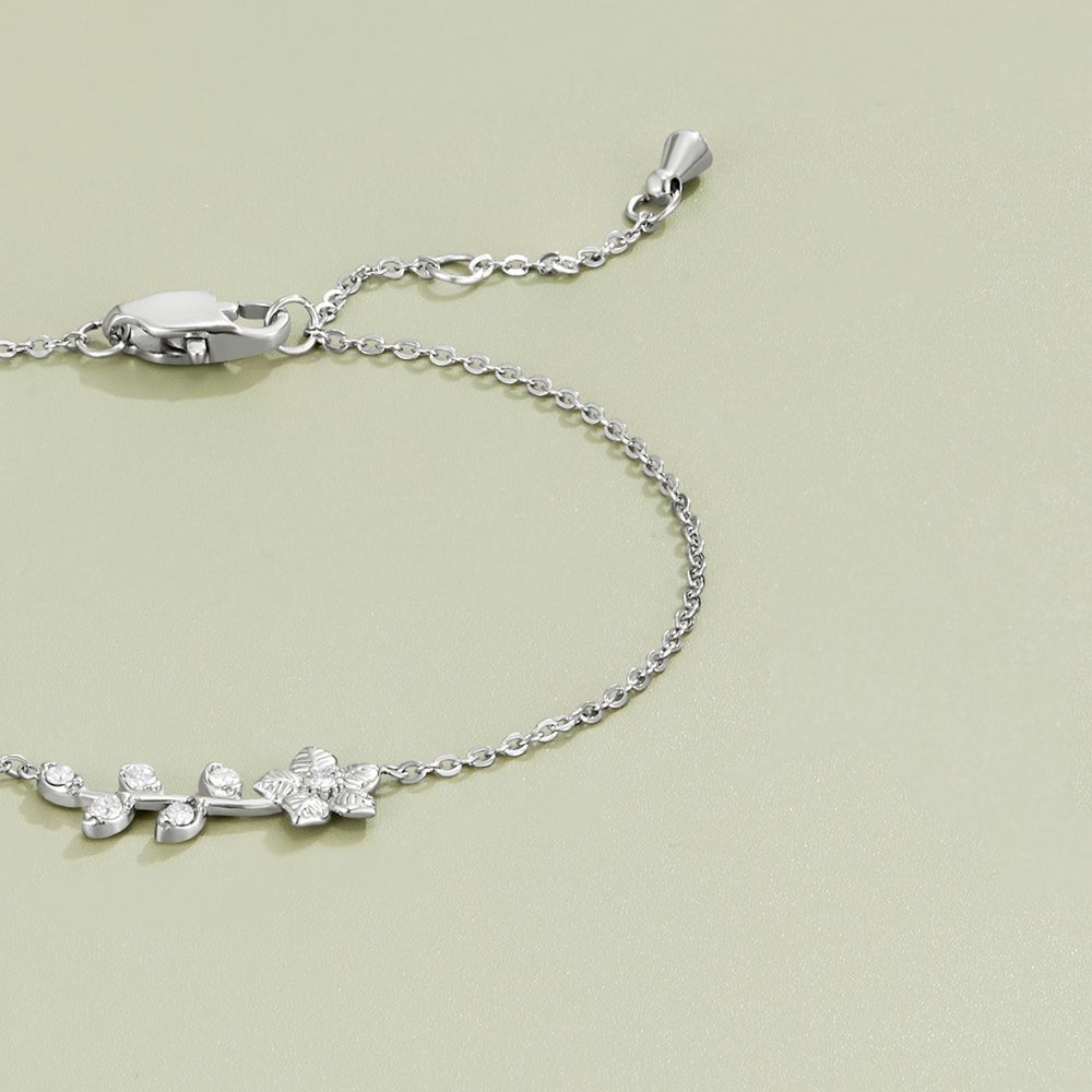 Silver Crystal Vine Bracelet - Beautiful Earth Boutique