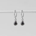Silver Midnight Teardrop Earrings - Beautiful Earth Boutique