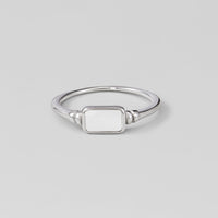 Silver Moonlight Pearl Shell Ring - Beautiful Earth Boutique