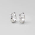 Silver Serenity Hoop Earrings - Beautiful Earth Boutique