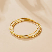 Solana Gold Bangle Set - Beautiful Earth Boutique