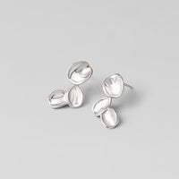 Tori Silver Petal Drop Earrings - Beautiful Earth Boutique