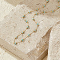 Turquoise Bead Chain Necklace - Beautiful Earth Boutique