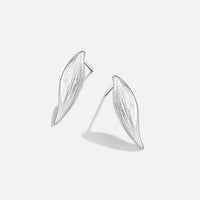 Vintage Monet Silver Leaf Earrings - Beautiful Earth Boutique