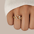 18K Crystal Vine Ring - Beautiful Earth Boutique