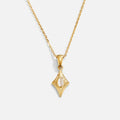 Luna White Opal Gold Necklace - Beautiful Earth Boutique